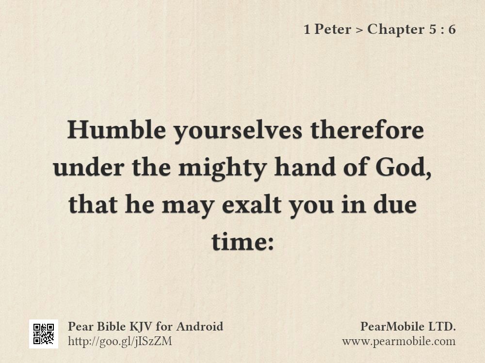 1 Peter, Chapter 5:6